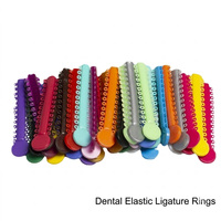 Ligatures orthodontiques en gros, élastiques dentaires, 39 couleurs, haute élasticité, attaches en plastique pour appareils dentaires, bandes de caoutchouc en vrac