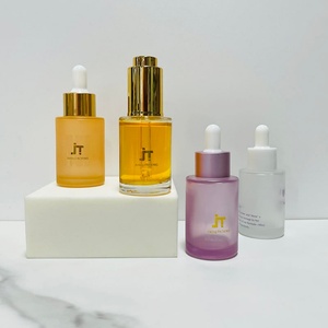 Luxury Matte Orange 1oz 1.7oz Glass Jar 30ml Dropper Serum <b>Bottle</b> 40ml 100ml 120ml Pump Cosmetics <b>Bottles</b> for Cosmetic Packaging - Product Image 1