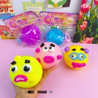 Mainan Squishy Anjing Pengubah Ekspresi Wajah, Bahan TPR Karet Lunak, Slow Rebound, Mainan Remas Pereda Stres, Hadiah untuk Segala Usia