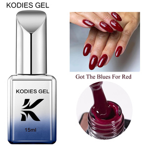 Esmalte <span class=keywords><strong>de</strong></span> <span class=keywords><strong>uñas</strong></span> <span class=keywords><strong>en</strong></span> gel KODIES color vino tinto, <span class=keywords><strong>semipermanente</strong></span>, UV, marca privada, logotipo personalizado/<span class=keywords><strong>diseño</strong></span> OEM. - Product Image 2