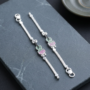 Bracelet à breloques mignon en argent sterling 92,5 13g pour bébé et nouveau-né - Product Image 2