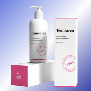 Crema para el Tratamiento de Estrías de Maternidad Teunsaren, 70 Colágenos de Bajo Peso Molecular, Hidratante Suave, 300 ml, para la Elasticidad de la Piel - Product Image 1