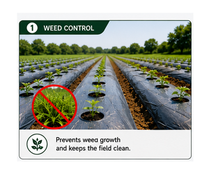 Durable PE Mulch Film Agricultural Plastic <b>Sheet</b> for Nursery Plantation Orchard Vineyard and Landscaping <b>Ground</b> Cover Solutions - Product Image 4