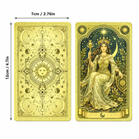 Jeu de cartes de tarot Chensheng Premium 350 g/m² en PVC avec logo personnalisé, impression holographique, cartes de jeu de méditation - en boîte