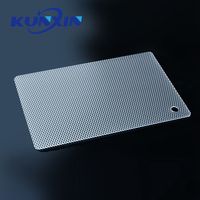 Plaque de diffusion prismatique UGR en PMMA à texture hexagonale anti-éblouissement pour éclairage LED personnalisé Kunxin