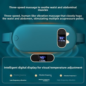 Ceinture de <span class=keywords><strong>massage</strong></span> électrique vibrante et martelante avec fonction musicale, minuterie 0,5 h, cordon de 1,5 m, pour amincir la taille et masser le corps et les jambes - Product Image 2