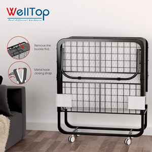 Giường gấp di động WELLTOP bán buôn phụ kiện nội thất, giường khách có nệm cho người lớn, phòng ngủ, văn phòng - Product Image 4