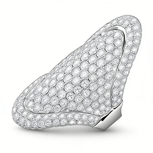 แหวนหมั้นเพชรแล็บโกรน 7.00 กะรัต ทองคำขาว 14K คุณภาพ VVS-VS สำหรับทุกเพศ งานปาร์ตี้ พร้อมใบรับรอง - Product Image 1