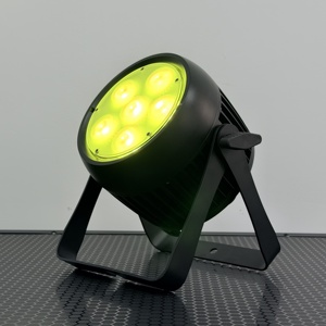 ไฟพาร์ LED สำหรับงานอีเว้นท์กลางแจ้ง IP65 ใช้พลังงานแบตเตอรี่ RGBWA+UV ตัวเรือนอลูมิเนียมอัลลอยด์ 6in1 ขนาดเล็ก ควบคุมด้วย DMX กันน้ำ ให้แสงแบบลำแสงและสปอตไลท์ - Product Image 4