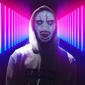 EDMコスチューム、コスプレパーティー用大人向けLEDマスク、LEDフルフェイスマスク、アプリでBluetoothプログラマブルLEDハロウィンマスク - Product Image 5