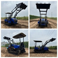 Tracteur à chenilles en caoutchouc ORSON 50HP, puissance élevée, utilisation facile pour l'agriculture sur terres arides et rizières, vente en gros d'usine