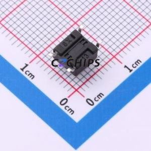 SH-6X6X5.5H-TP Tactile Switch SMD-4P,6x6mm Switch Single Pole Single Throw Round Button 2.5N Vertical Mount - Product Image 2