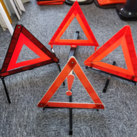Kit de réflecteur de sécurité d'urgence de qualité supérieure Triangle d'avertissement de danger à LED Panneaux de signalisation clignotants
