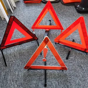 Señal de tráfico Led Advertencia de peligro Triángulo Intermitente Reflector de seguridad de emergencia Kit Premium Triángulos