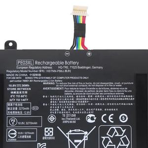 แบตเตอรี่แล็ปท็อปคุณภาพ HSTNN-LB6M PE03XL สำหรับ <span class=keywords><strong>HP</strong></span> TPN-Q151 <span class=keywords><strong>Chromebook</strong></span> <span class=keywords><strong>11</strong></span> G3 <span class=keywords><strong>G4</strong></span> 210 G1 36WH 10.8V - Product Image 3