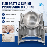 Machine à battre le surimi industrielle en acier inoxydable avec contrôle de vitesse variable pour la transformation de la pâte de poisson