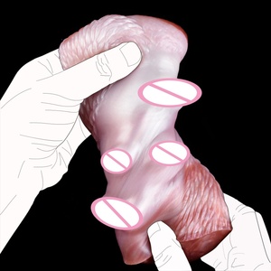 YOCY Masturbador de Silicona Suave de Doble Canal, Copa de Avión Realista con Diseño de Cachorro, Masajeador de Próstata, Juguetes Sexuales Anales y Vaginales para Adultos - Product Image 2