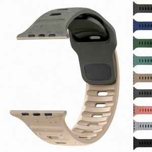 สายนาฬิกาซิลิโคนสำหรับ Apple Watch ultra 49mm 9 7 45mm 41mm, สายรัดข้อมือยางสำหรับ <span class=keywords><strong>iWatch</strong></span> 6 <span class=keywords><strong>5</strong></span> 4 <span class=keywords><strong>44mm</strong></span> 40mm - Product Image 1
