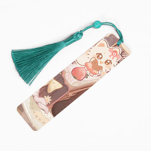 Marque-page Anime laminé personnalisé Marqueur de page de journal de lecture facile à utiliser Signets mignons en porcelaine osseuse - Product Image 4