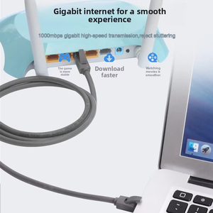 Câble <span class=keywords><strong>Ethernet</strong></span> RJ45 Kneysum CAT6a en aluminium massif UTP FTP SFTP G652D pour réseau informatique haut débit, cordon de raccordement réseau de 0,3m à 15m - Product Image 5