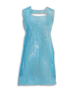 Delantales de Polietileno Tradeport, Delantales de Polietileno de Grado Alimenticio PPE 1 para Uso Multipropósito, Transparentes, Blancos y Azules - Product Image 1