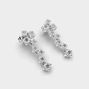 Graceful Gold Plated Diamond <b>Stud</b> <b>Earrings</b> Crafted in 925 Sterling <b>Silver</b> Elegant Fine Jewelry for Bridal Daily Wear Anniversary - Product Image 3