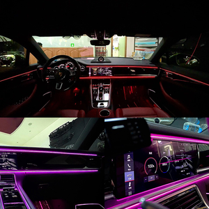 Luz Ambiental de 64 Colores con Efecto Cielo Estrellado de 5V para Audi A4 B8 2007-2015, Lámparas de Atmósfera, Iluminación Interior Automática con Efecto Arcoíris Dinámico - Product Image 3