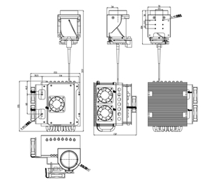 Illuminateur laser CMOS 3000m, conversion électro-optique haute efficacité, durée de vie de 50 000 heures, audio bidirectionnel, vision nocturne - Product Image 2