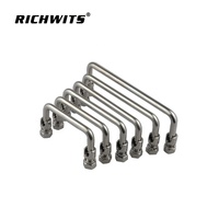 Poignée rotative en acier inoxydable 304, pliable, robuste, pour armoire de machine et quincaillerie marine