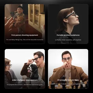 Nuevo Producto: Gafas Inteligentes Inalámbricas con IA para Audio, Control por Voz y Auriculares Integrados - Product Image 3