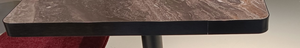 Modern <b>Square</b> Sintered Stone <b>Table</b> Top Black Aluminum Edge Trim Easy Clean Durable Commercial Restaurant Cafe Dining Furniture - Product Image 3