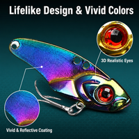 Leurre vibrant Vib Lure Thin-backed Rattlesnake, crankbait longue portée, minnow, appât artificiel dur, spécial pour la pêche au lancer et au jigging, équipement de pêche