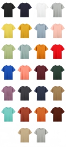 210g algodón peinado hombres deportes de gran tamaño impreso Color gráfico camisetas mujeres hombres ropa camiseta en blanco con logotipo personalizado - Product Image 5