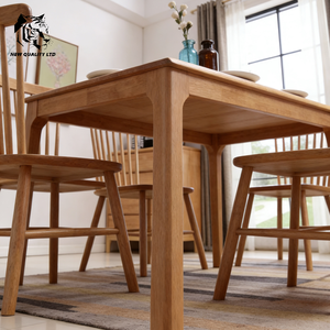 Fournisseur chinois, prix bas, personnalisable, grand stock, prêt à être expédié, table de salle à manger, nouvelle mode, meubles de salle à manger en bois. - Product Image 5