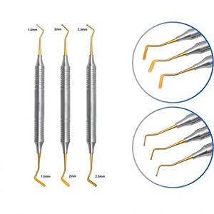 Juego de Instrumentos para Colocación de Composite Dental con Recubrimiento de Titanio, Autoclavables, de Acero Inoxidable, para Cirugía Restaurativa - Product Image 1