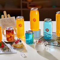 Offres Spéciales : Canettes en plastique transparentes pour boissons (soda, café infusé à froid, jus, thé au lait) – Emballage PET