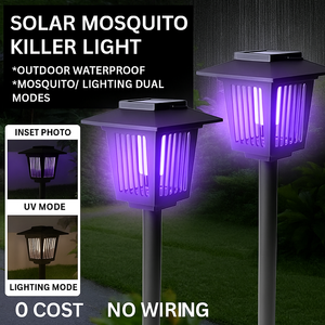 Tốt nhất bán tự động-cảm biến LED ánh sáng ngoài trời không thấm nước năng lượng mặt trời muỗi Killer đèn với Fly kiểm soát dịch hại cơ thể nhựa <span class=keywords><strong>Bug</strong></span> <span class=keywords><strong>Zapper</strong></span> - Product Image 2