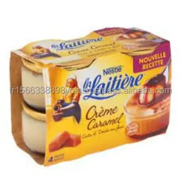 Nestlé La Laitiere Crème aux œufs sur lit de caramel, 4x100g