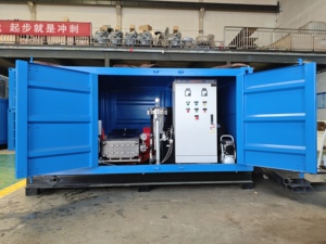 Hidrolavadora Industrial Eléctrica de 145 kW, 1500 Bares, 50 L/min, Chorro de Agua de Ultra Alta Presión para Uso en Astilleros - Product Image 2
