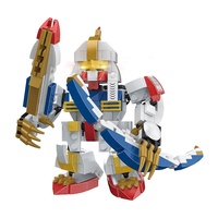 Showcoco — blocs de construction éducatifs en plastique pour enfants, 326 pièces, nouvelle version Q interactive, jouet éducatif, guerre Mecha