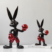 Meuble TV Evelyn, accessoires d'intérieur, lapin de boxe en stock, design tendance et nouveau, cadeau animalier pour la décoration de chambre d'enfant