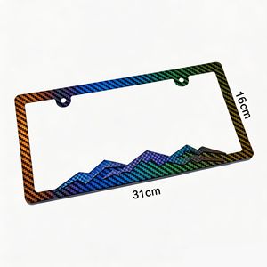 Portaplacas para Automóvil, Nuevo Modelo, Especificaciones Estadounidenses, Plástico, Color Degradado, Montaña Nevada, Marco para Matrícula - Product Image 4