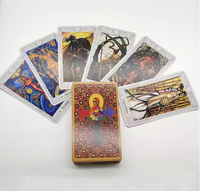 Cartas de Tarot Predictivas Aleister Crowley Luxe 80, Gran Set de Adivinación THOTH, Versión Americana de los Tres Magos, Caja de Regalo a Todo Color