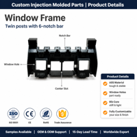 Supports et cadres moulés par injection plastique personnalisés avec rainures pour pièces d'appareils électroménagers Fabricant OEM ODM
