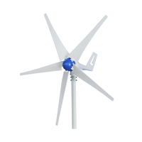Aerogeneradores Portátiles OLU LB1.2-100 de 100W, 12V 24V, Aspas de 1.2m, Velocidad de Arranque de 2.0m/s, Funcionamiento Silencioso, para Uso Doméstico