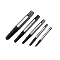 Outil de retrait de fixation endommagé 5 pièces ensemble d'outils de retrait de vis Kit d'extracteur de boulon et de vis endommagé embouts de retrait de boulon cassé