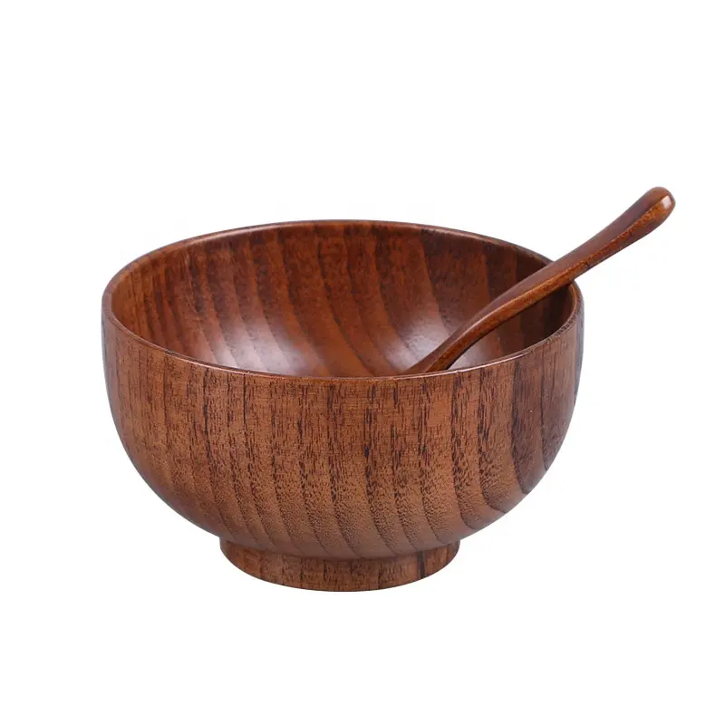 wood bowl set acacia wood salad high quality durable eco friendly safe wooden bowl set