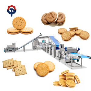 Kem đầy Cookie đậu phộng bơ bánh sandwich <span class=keywords><strong>Biscuit</strong></span> máy ngang bánh sandwich Wafer <span class=keywords><strong>Biscuit</strong></span> trứng cuộn máy - Product Image 1
