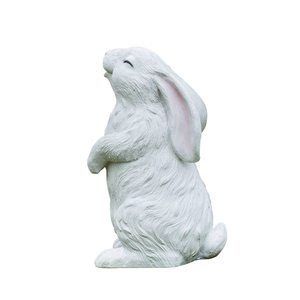 Décorations de jardin en résine en forme de lapin, décorations de lapin pour l'extérieur, statues de jardin, figurines de lapin de Pâques, cadeaux pour maman - Product Image 1