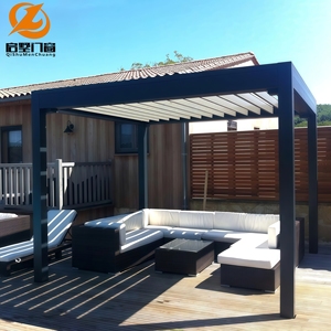Pergola di Lusso in Lega di Alluminio Resistente, Impermeabile e Antivento, Standard Australiano, per Climi Rigidi, Cortili e <span class=keywords><strong>Giardini</strong></span> <span class=keywords><strong>Esterni</strong></span> - Product Image 4